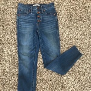 Madewell 10 inch High rise Skinny Crop Size 24